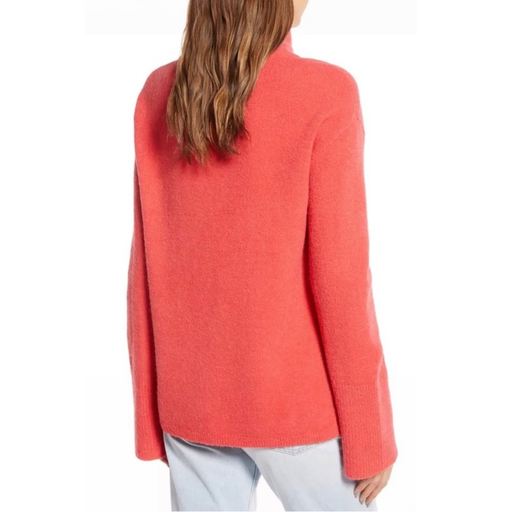 NEW SOMETHING NAVY CORAL TURTLENECK SWEATER - Picture 6 of 8